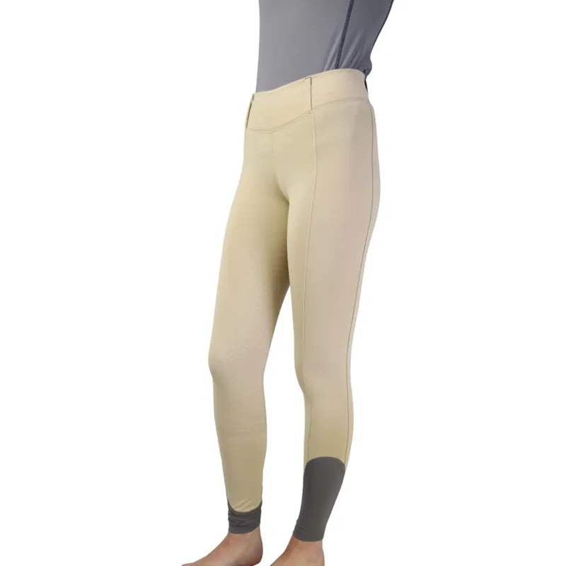 Hy Sport Active Riding Tights - Beige/Pencil Point Grey